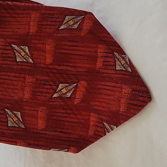 NEW Robert Talbott Best of Class Nordstrom Red Gray Print Silk Necktie Tie - Picture 2 of 9